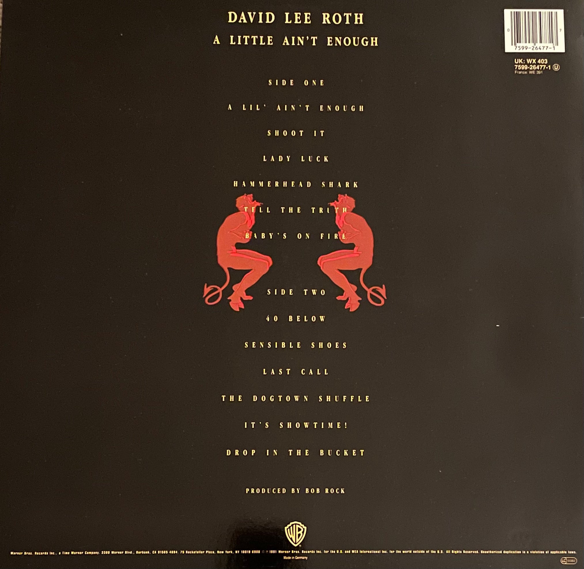 David Lee Roth – A Little Ain't Enough | Orig. EU 1991