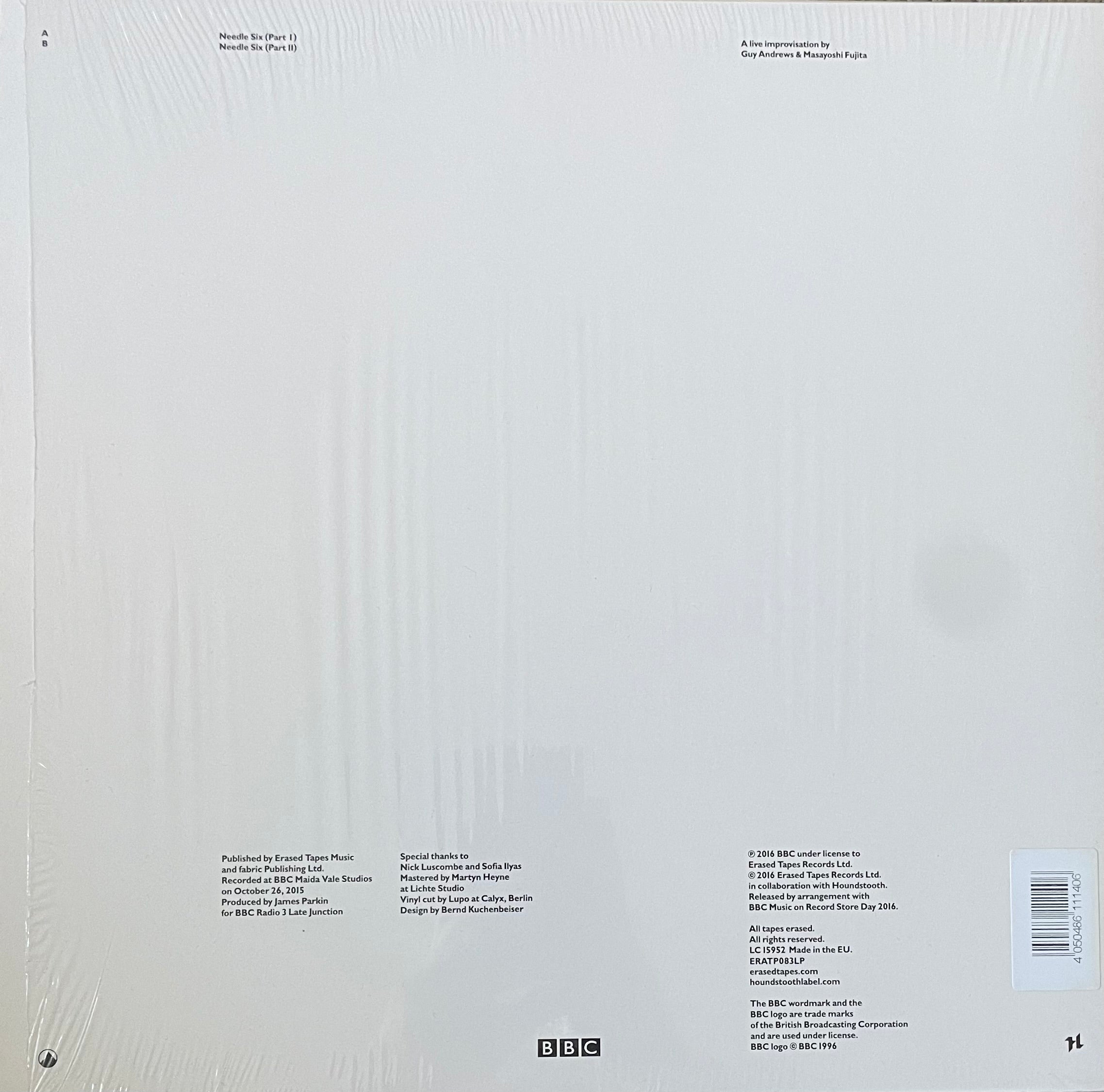 Masayoshi Fujita & Guy Andrews – Needle Six | Orig. UK 2016