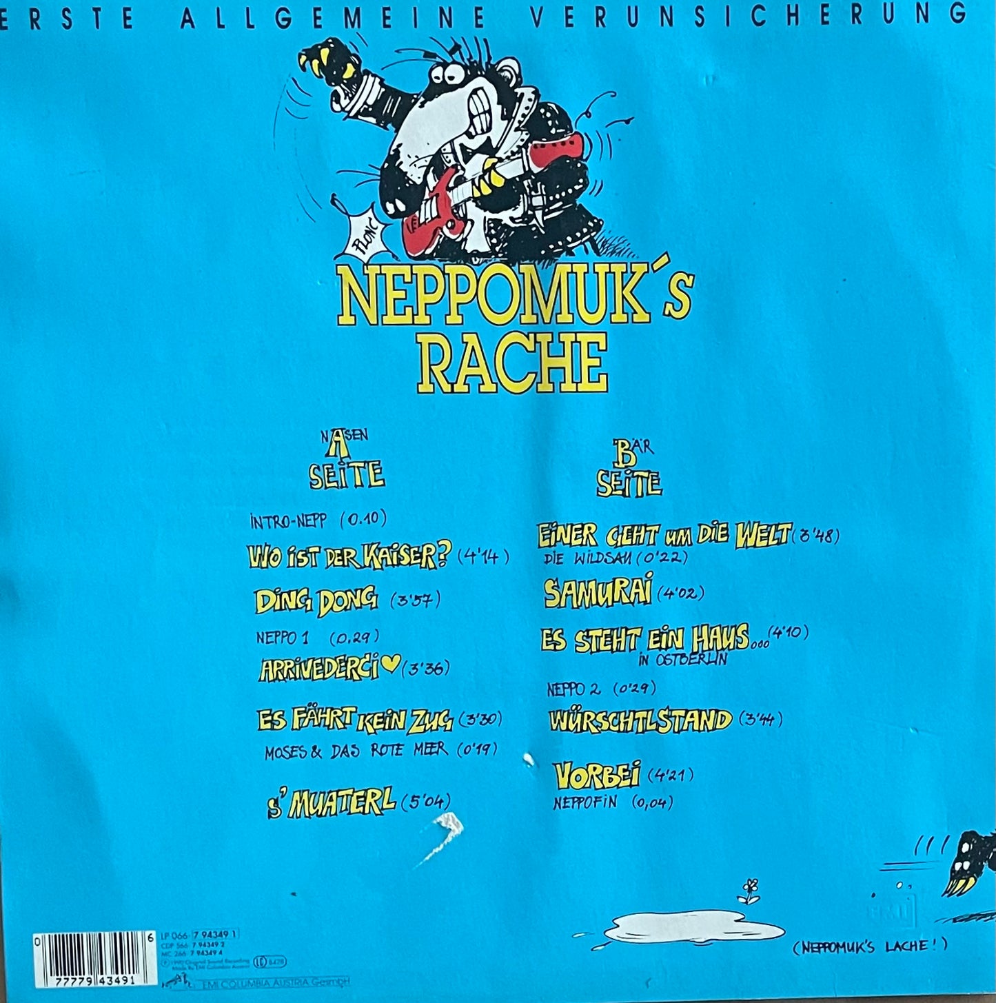 EAV (Erste Allgemeine Verunsicherung) – Neppomuk's Rache | Orig. AUS 1990 | Inkl. Booklet/Comic