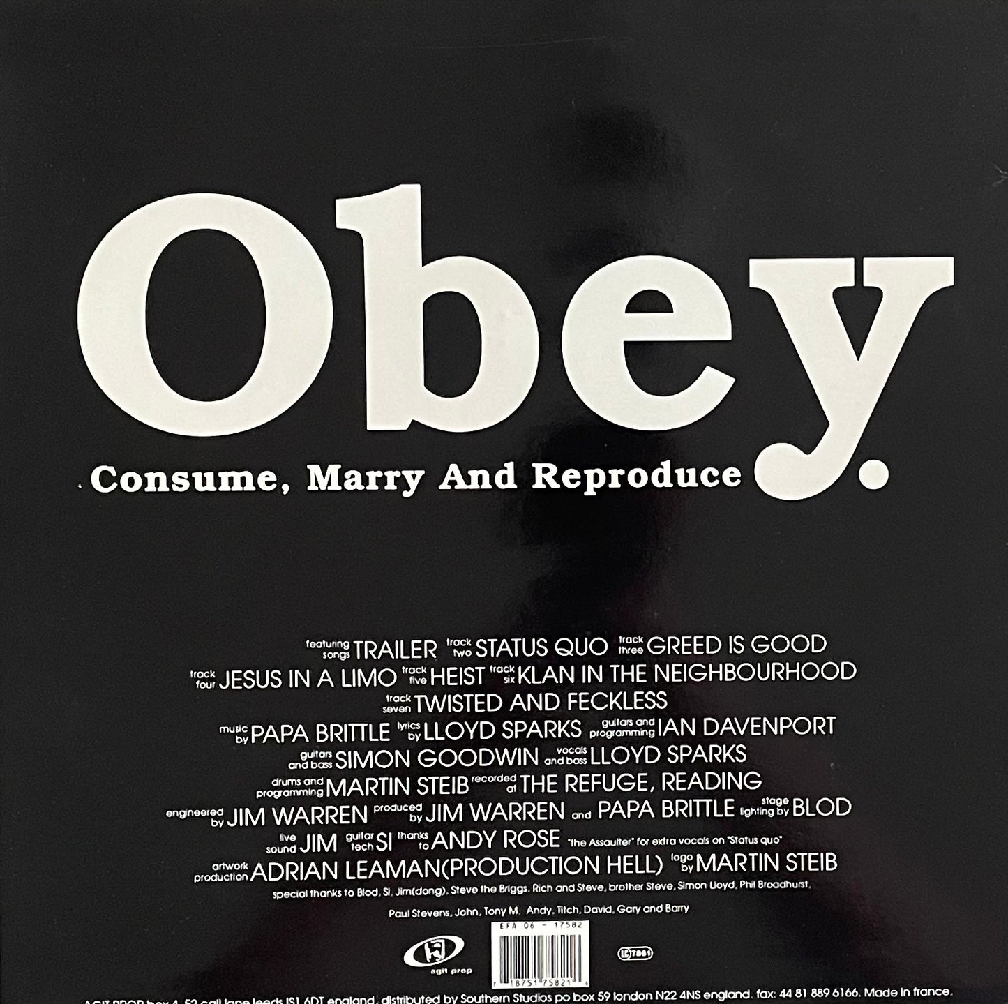 Papa Brittle – Obey, Consume, Marry And Reproduce | Orig. UK 1992