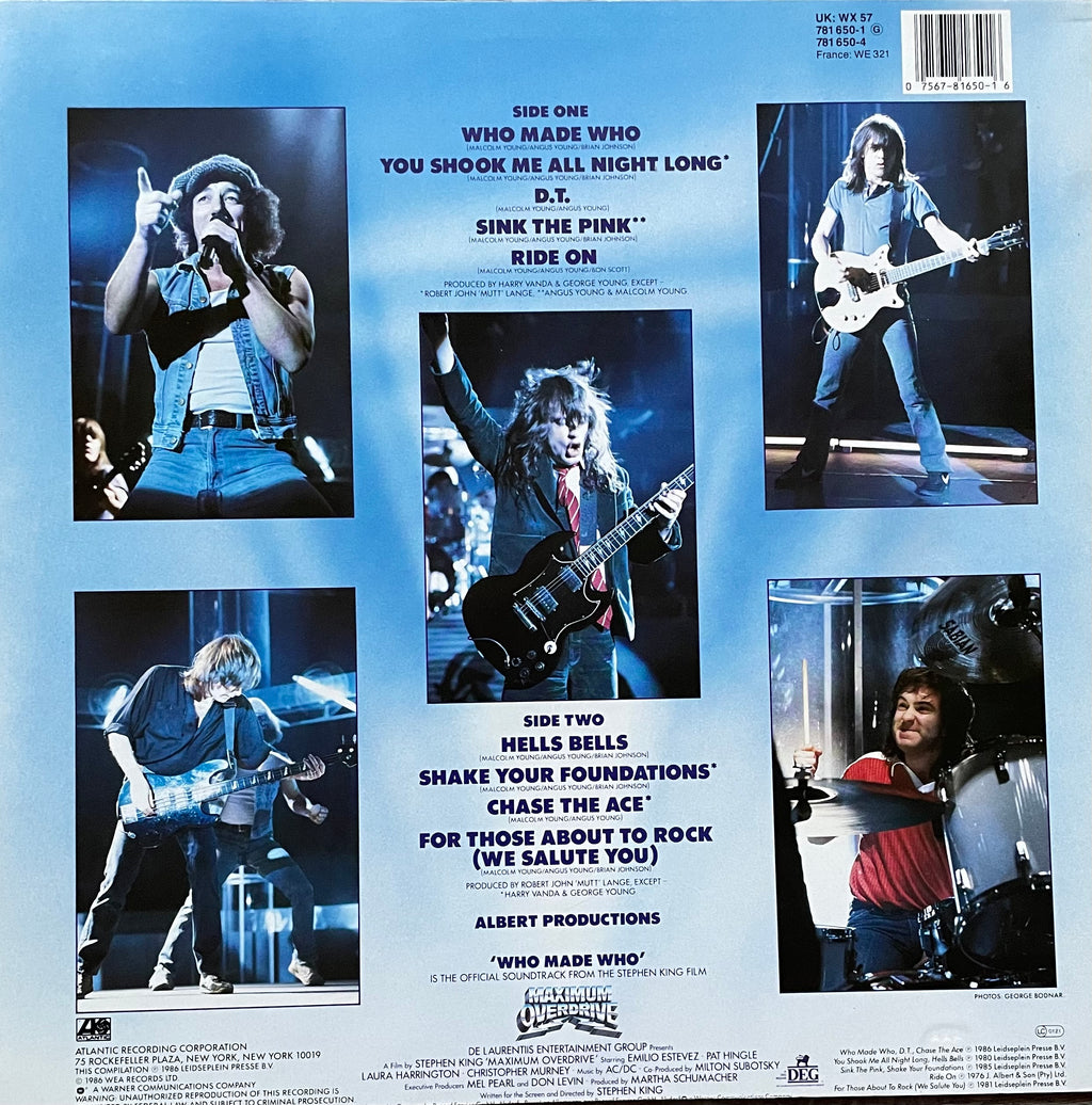 AC/DC – Who Made Who | Orig. UK & EU 1986