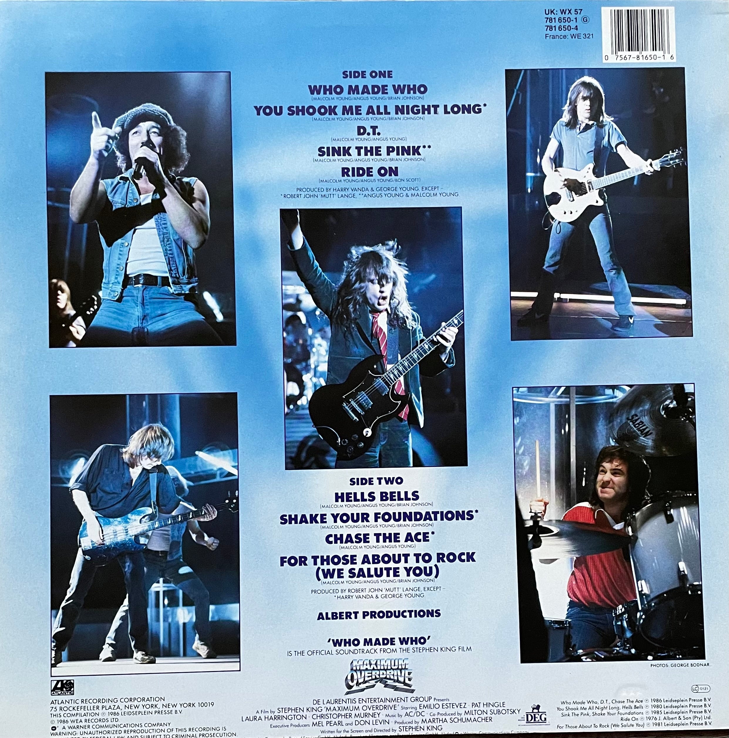 AC/DC – Who Made Who | Orig. UK & EU 1986