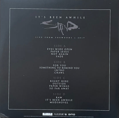 Staind – It’s Been Awhile - Live From Foxwoods 2019 | Orig. US 2021 | Limited Ghostly Black Vinxl