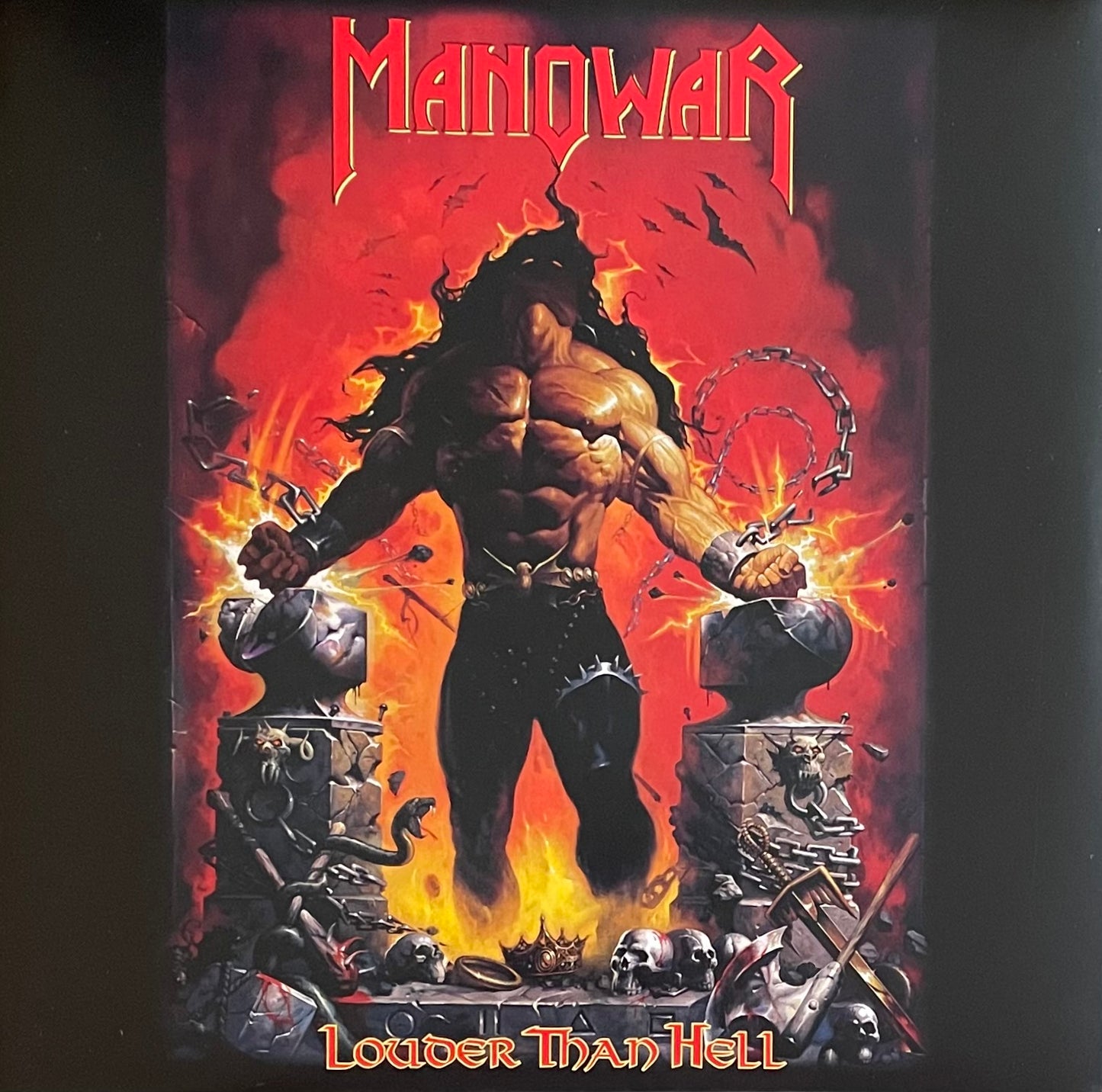Manowar – Louder Than Hell | Reissue EU 2025 | Red & Black Marble Vinyl | Limited Edition
