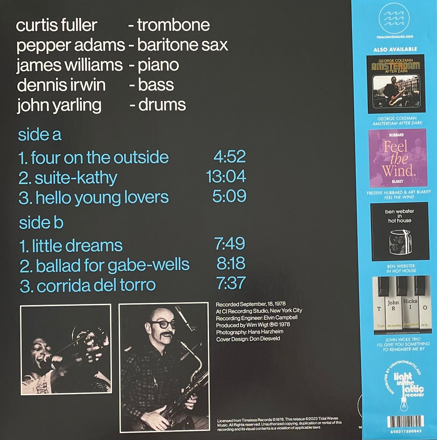 Curtis Fuller – Four On The Outside | Reissue US 2023