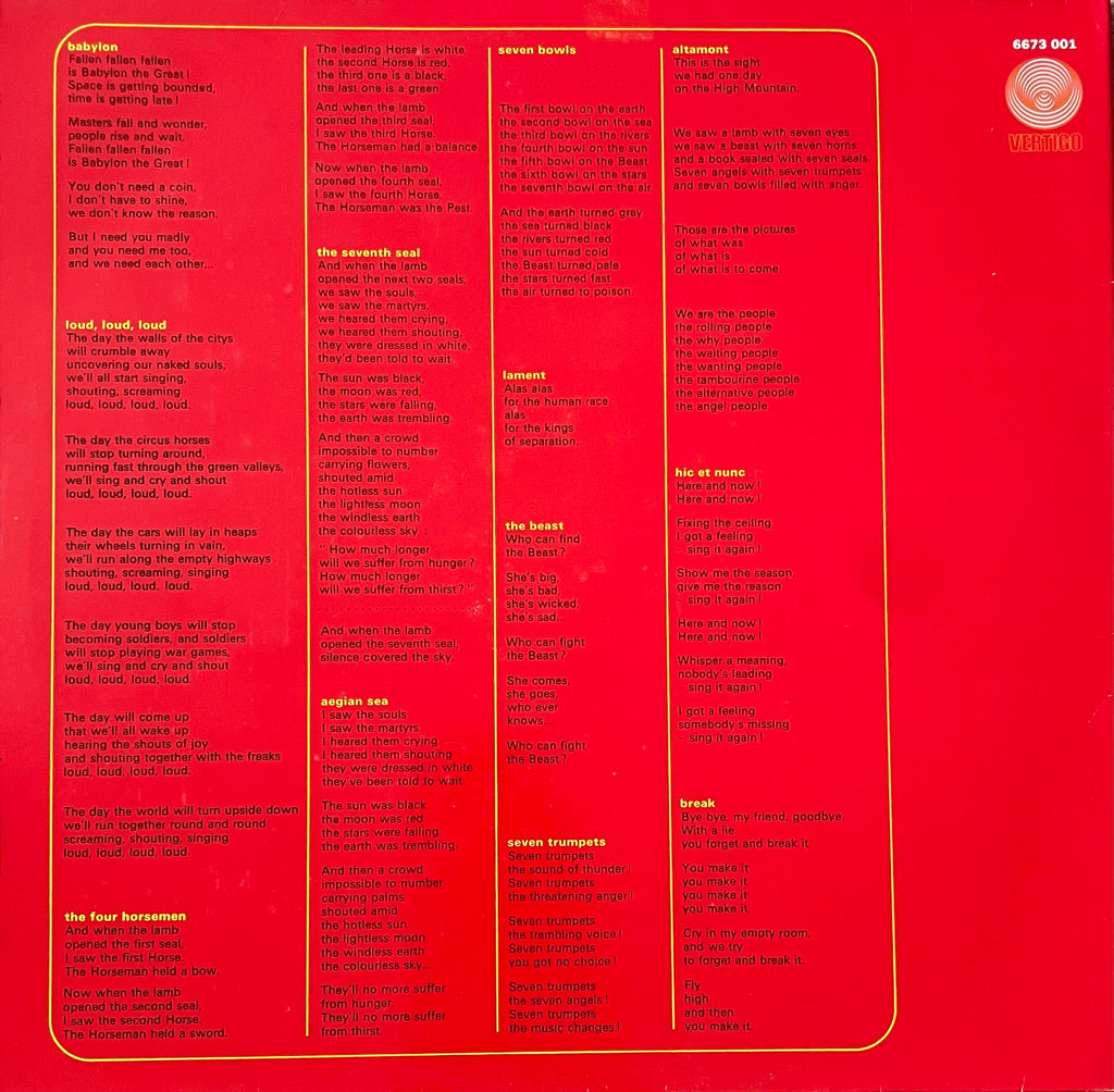 Aphrodite's Child – 666 | Reissue EU | Unknown Year