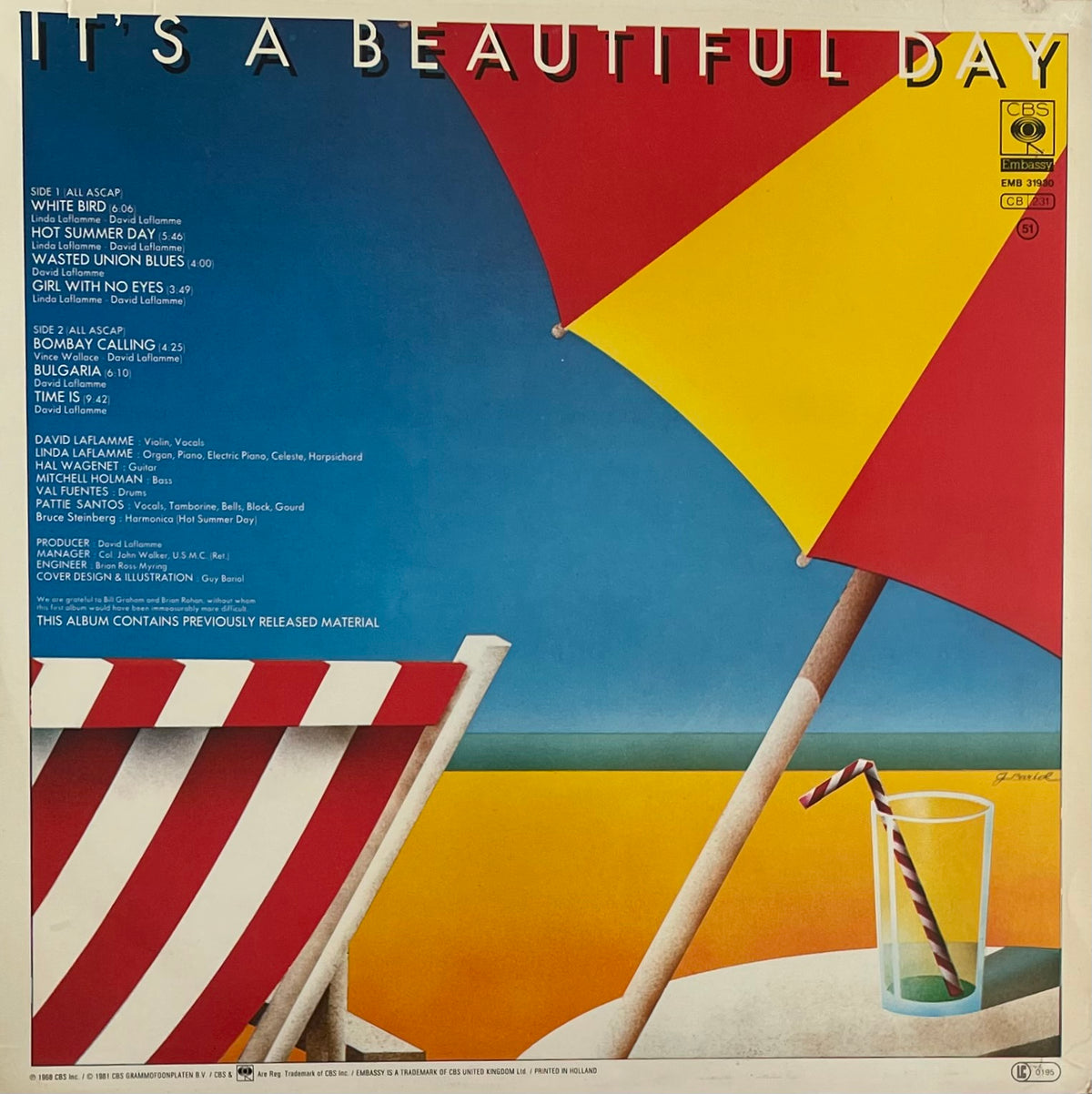 It's A Beautiful Day – It's A Beautiful Day | Reissue EU 1981