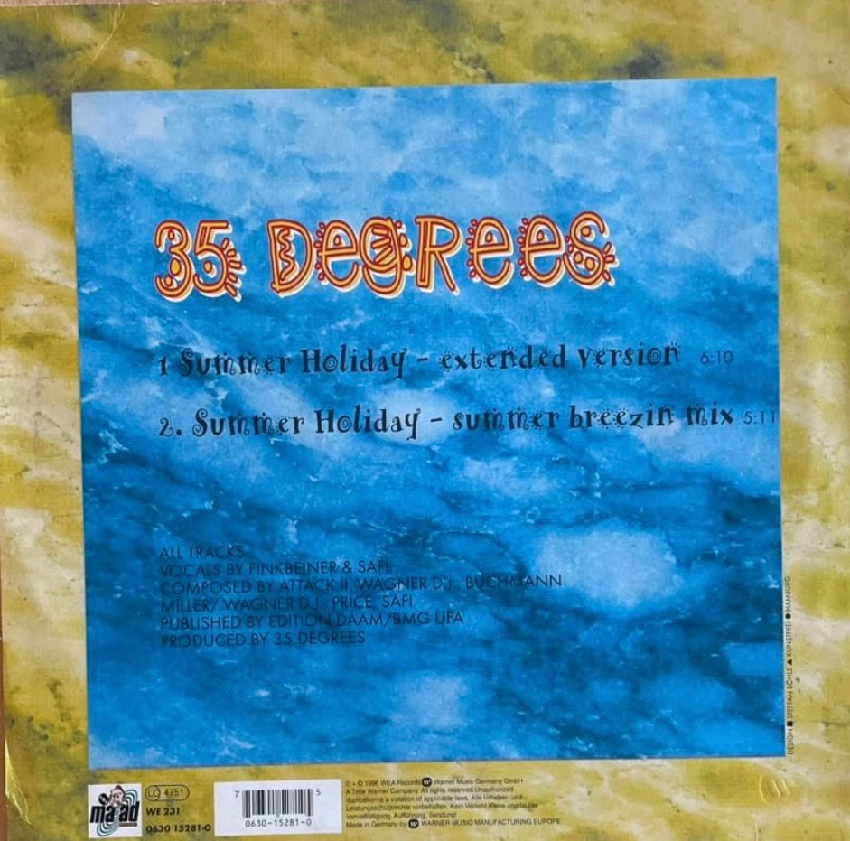 35 Degrees – Summer Holiday | Orig. GER 1996
