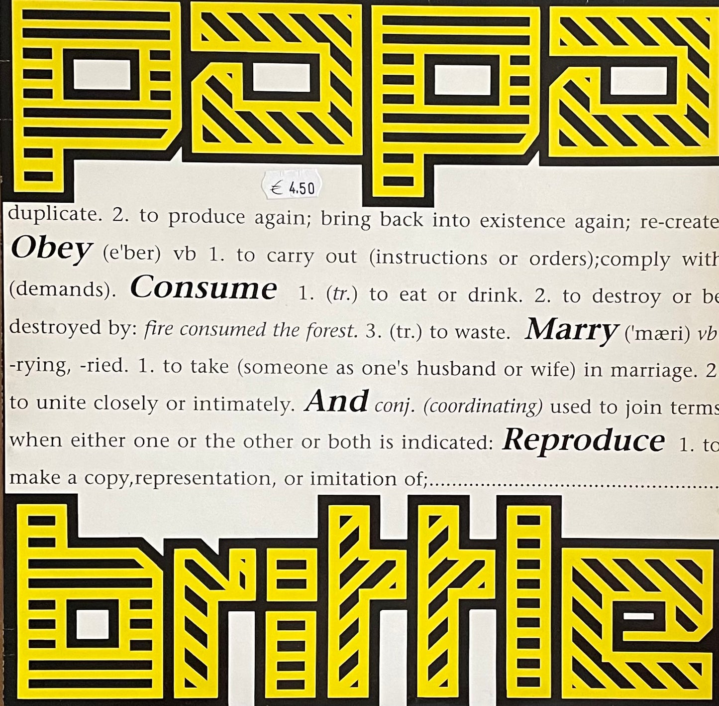 Papa Brittle – Obey, Consume, Marry And Reproduce | Orig. UK 1992