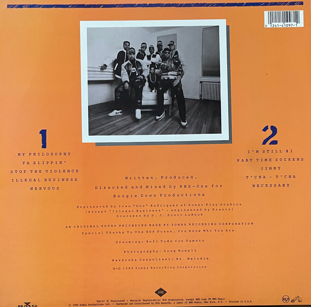 Boogie Down Productions – By All Means Necessary | Orig. US 1988