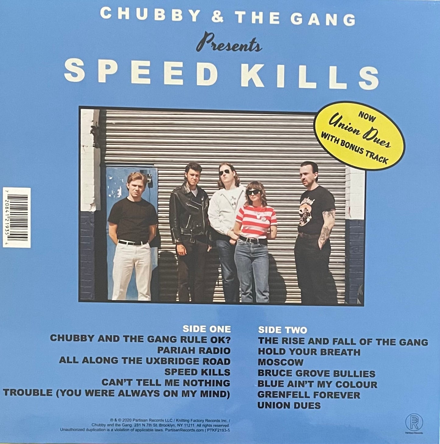 Chubby & The Gang – Speed Kills | Reissue UK; EU & US 2020