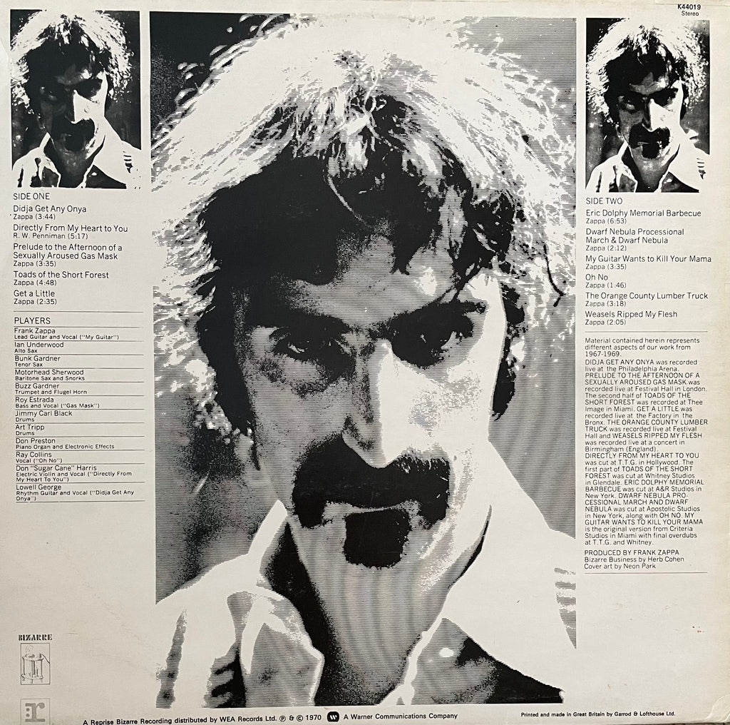 The Mothers Of Invention – Weasels Ripped My Flesh | Reissue UK 1976
