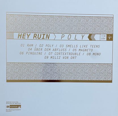 Hey Ruin – Poly | Orig. GER 2017 | White Vinyl