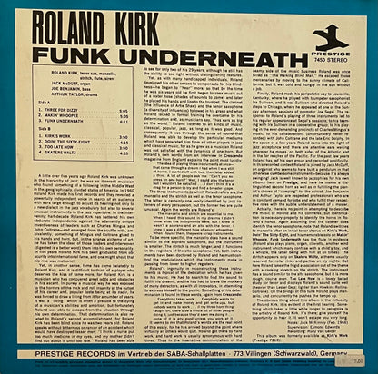 Roland Kirk With Jack McDuff – Funk Underneath | Remastered GER 1967