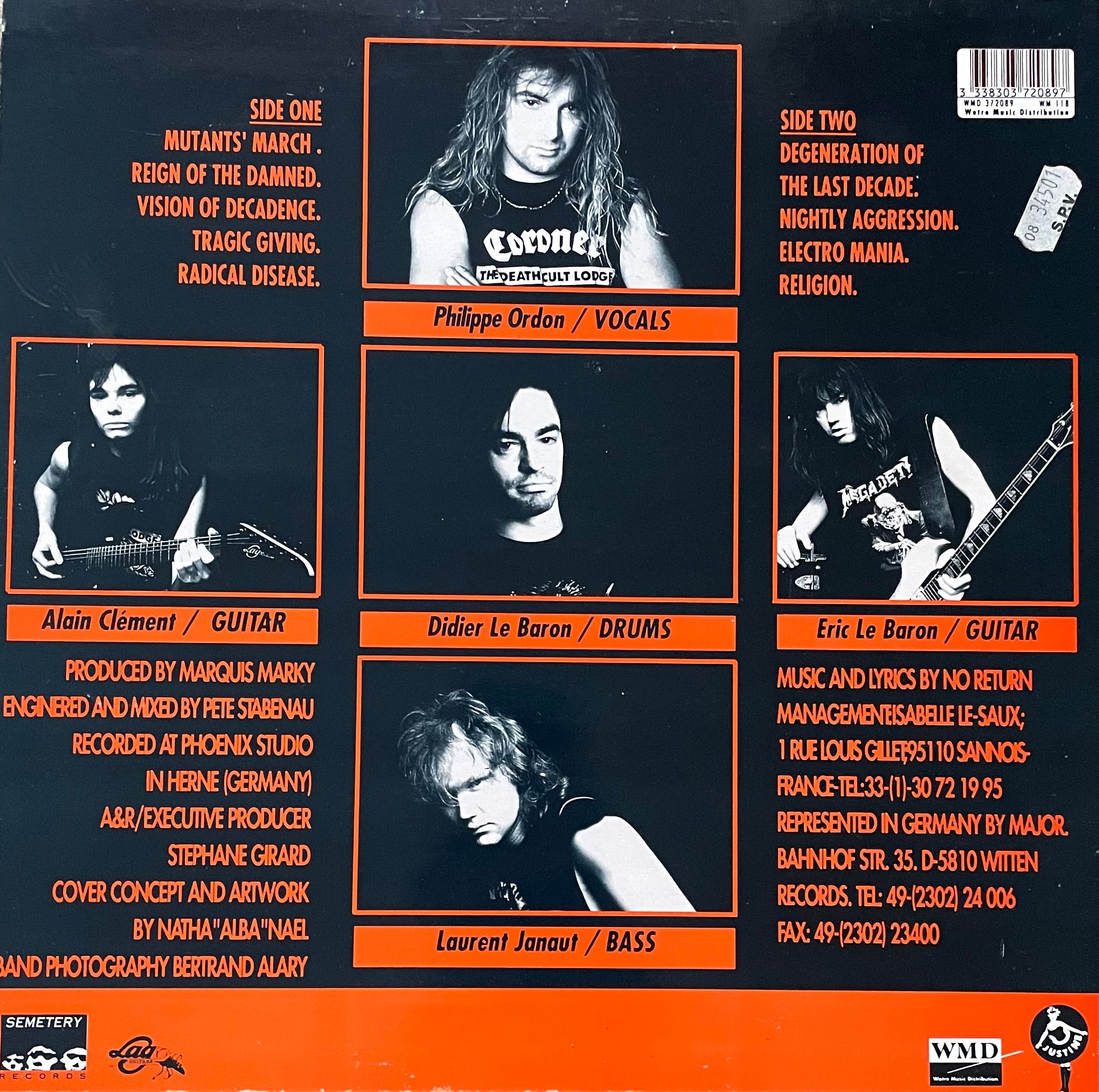 No Return – Psychological Torment | Orig. FRA 1990