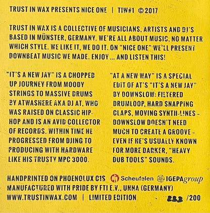 Atwashere, Downslow – It's A New Jay / At A New Way | Orig. GER 2017 | Limited