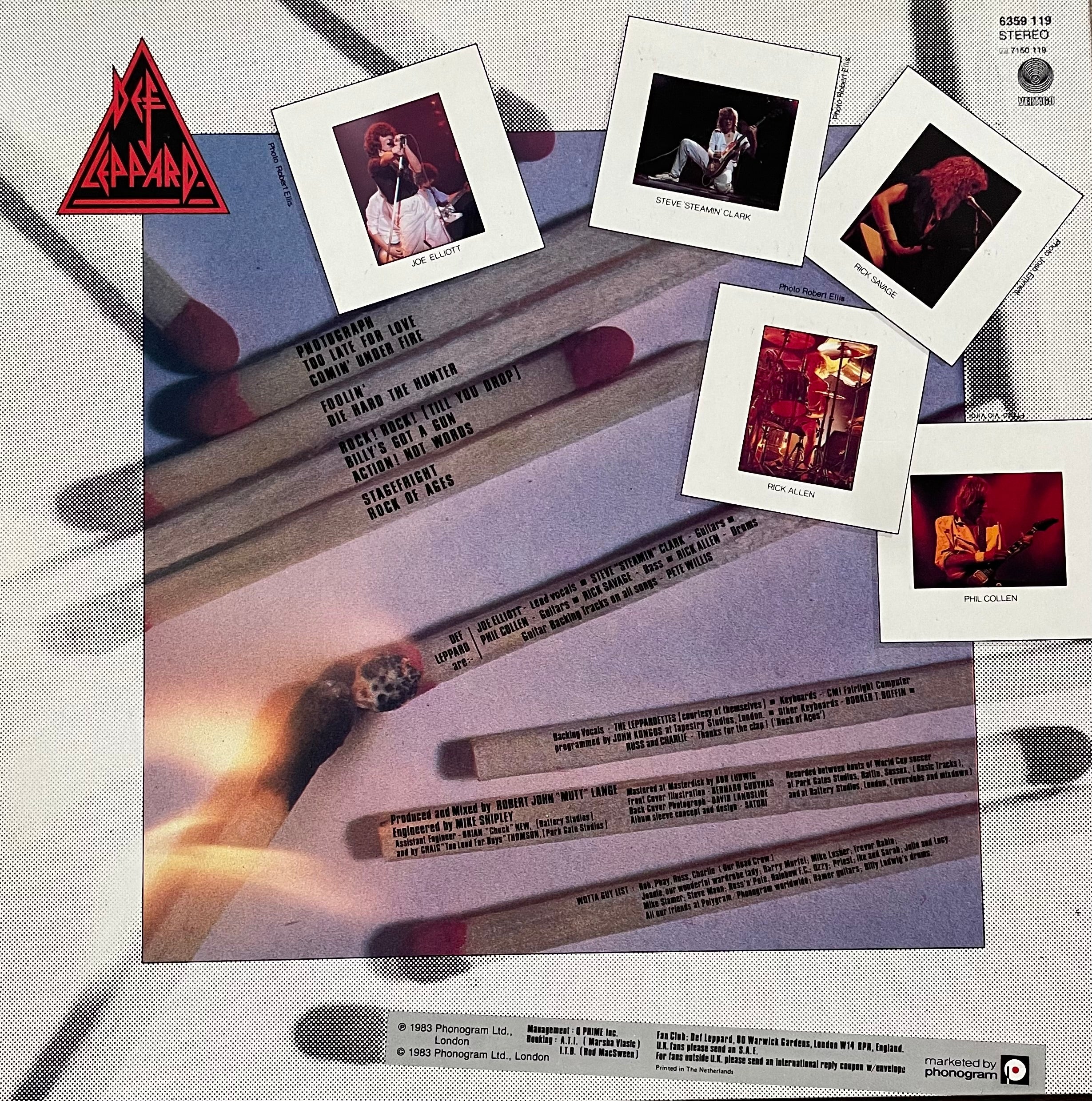 Def Leppard – Pyromania | Orig. NED 1983