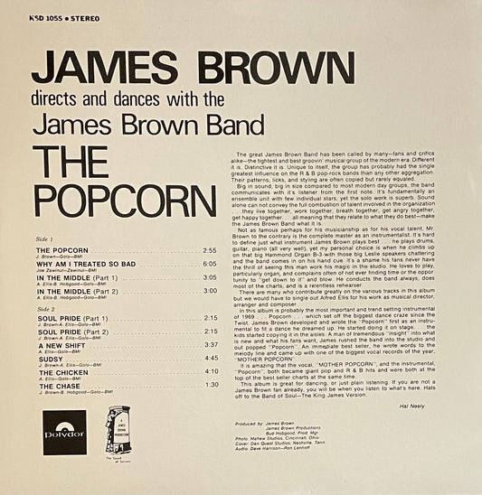 James Brown Directs And Dances With The The James Brown Band – The Popcorn | Reissue US | Unknown Year