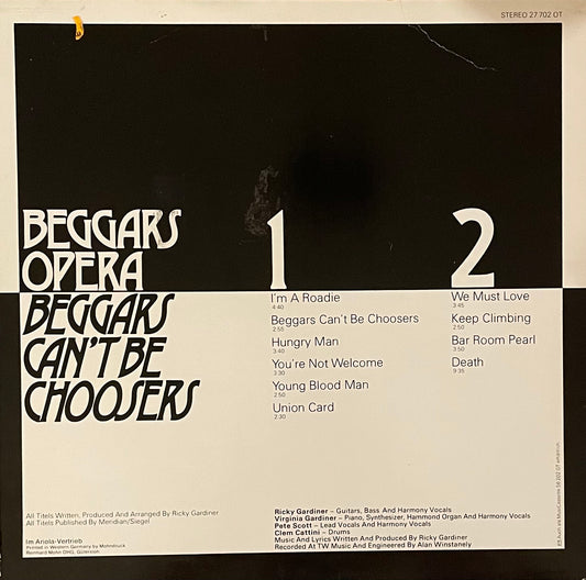 Beggars Opera – Beggars Can't Be Choosers | Orig. GER 1976