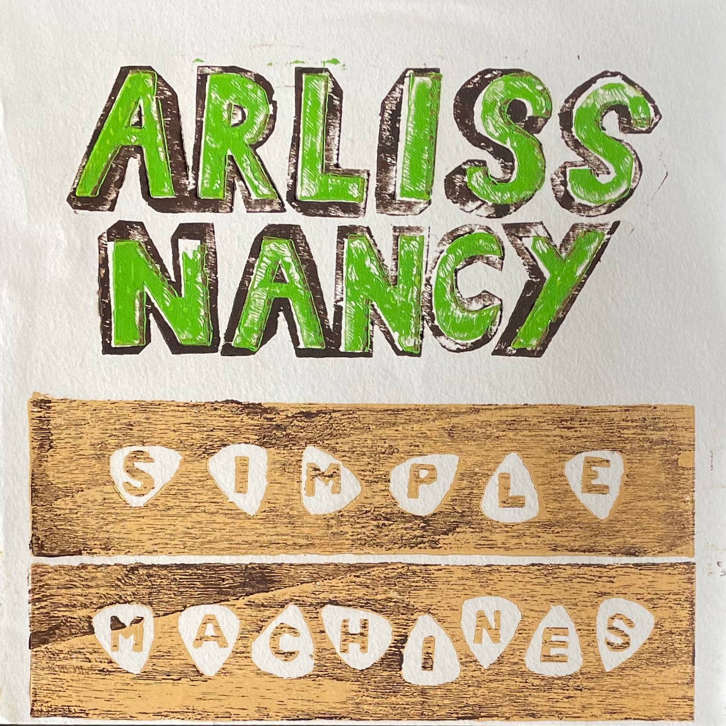 Arliss Nancy – Simple Machines | Orig. GER 2013 | Clear Vinyl | Woodcut Edition | Limited 62/100 | Inkl. Plektron