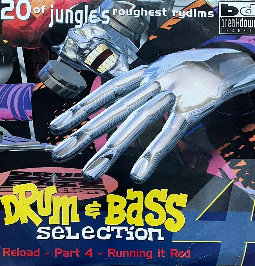 Various – Drum & Bass Selection 4 (Reload - Part 4 - Running It Red) | Orig. UK 1995 | Achtung Zustand!