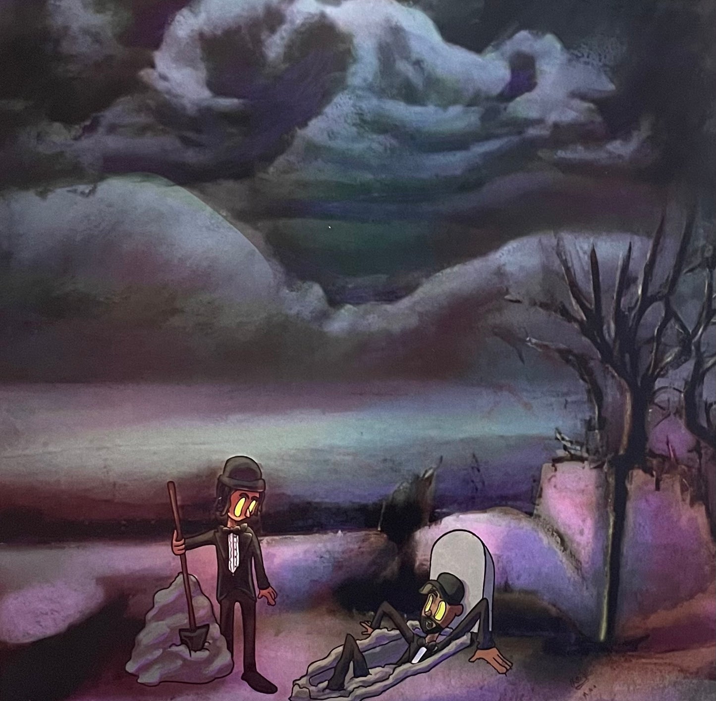 ANKHLEJOHN X LOOK DAMIEN! – The Dead Don't Die | Orig. GER 2023 | Grey Marble (Burning Ashes) | Limited to 250