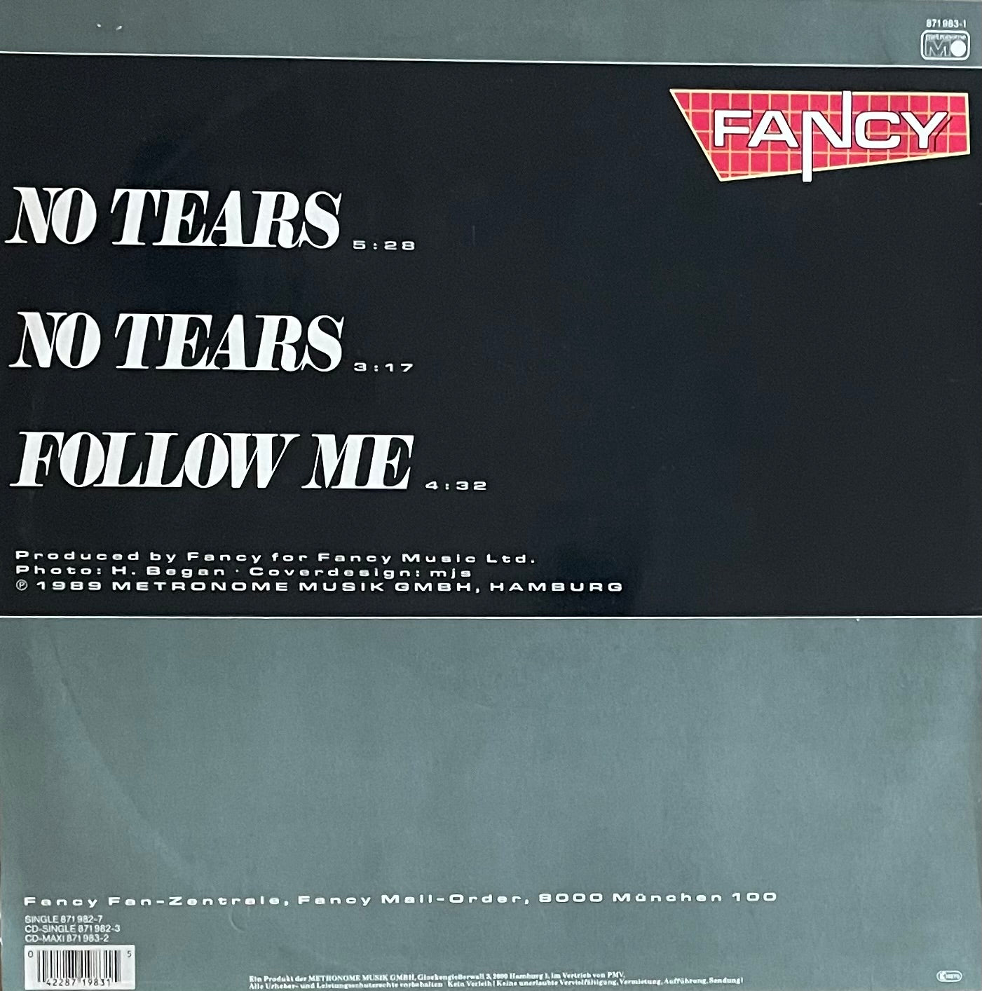 Fancy – No Tears | Orig. GER 1989