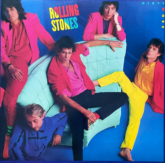 Rolling Stones – Dirty Work | Orig. EU 1986 | Dark Pink Cover Inside