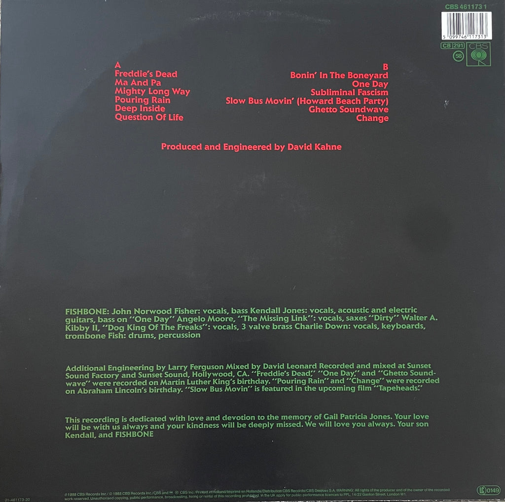 Fishbone – Truth And Soul | Orig. EU 1988