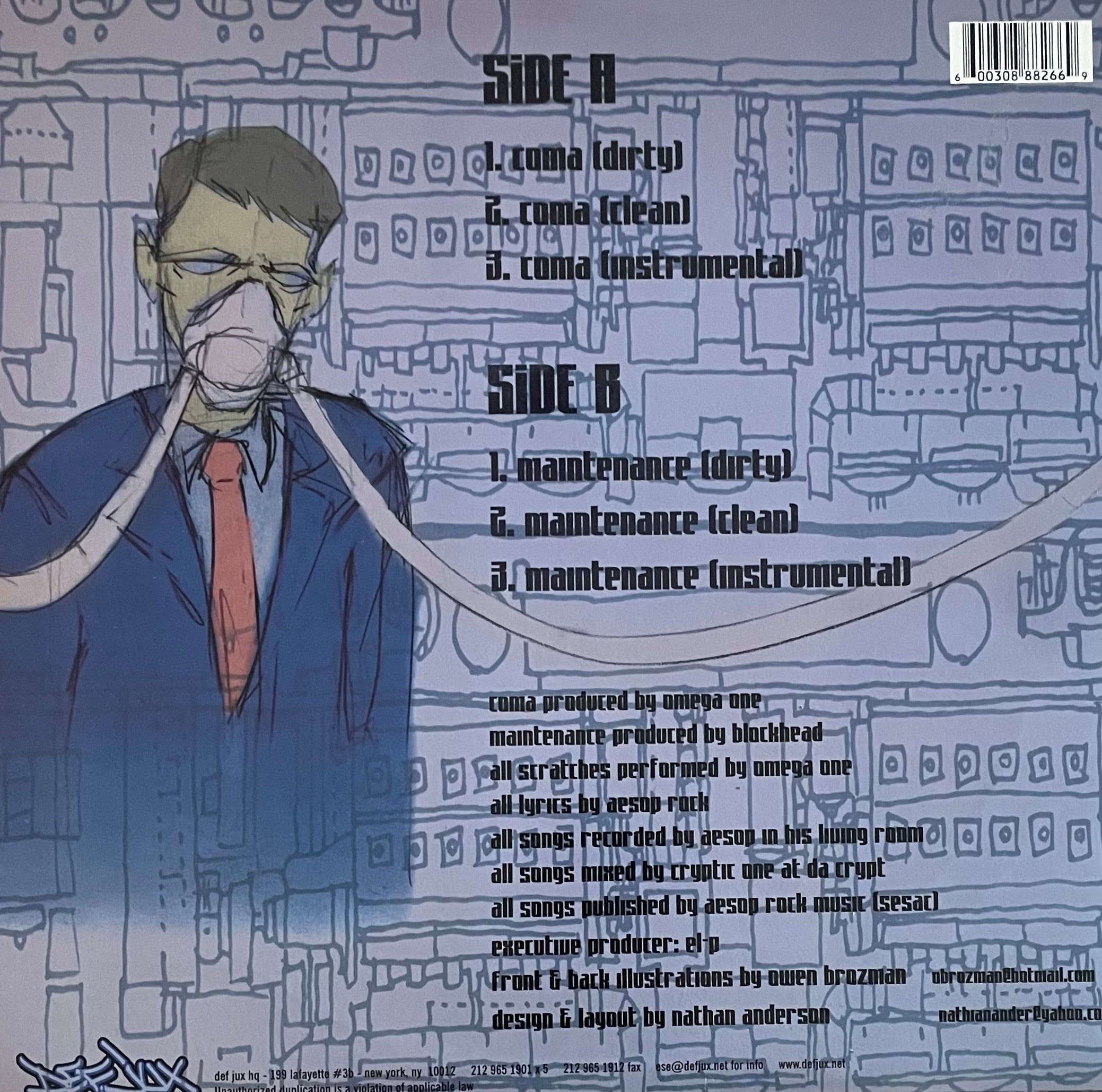 Aesop Rock – Coma | Orig. US 2001