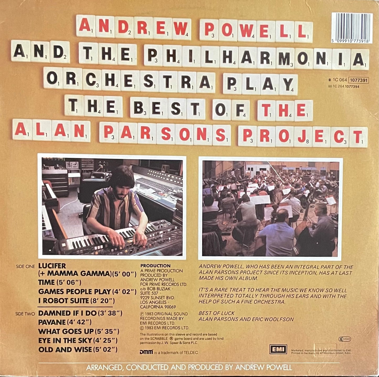 Andrew Powell And The Philharmonia Orchestra – Play The Best Of The Alan Parsons Project | Orig. EU 1983