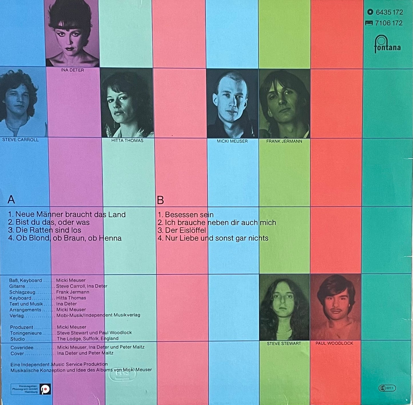 Ina Deter Band – Neue Männer Braucht Das Land | Orig. GER 1982