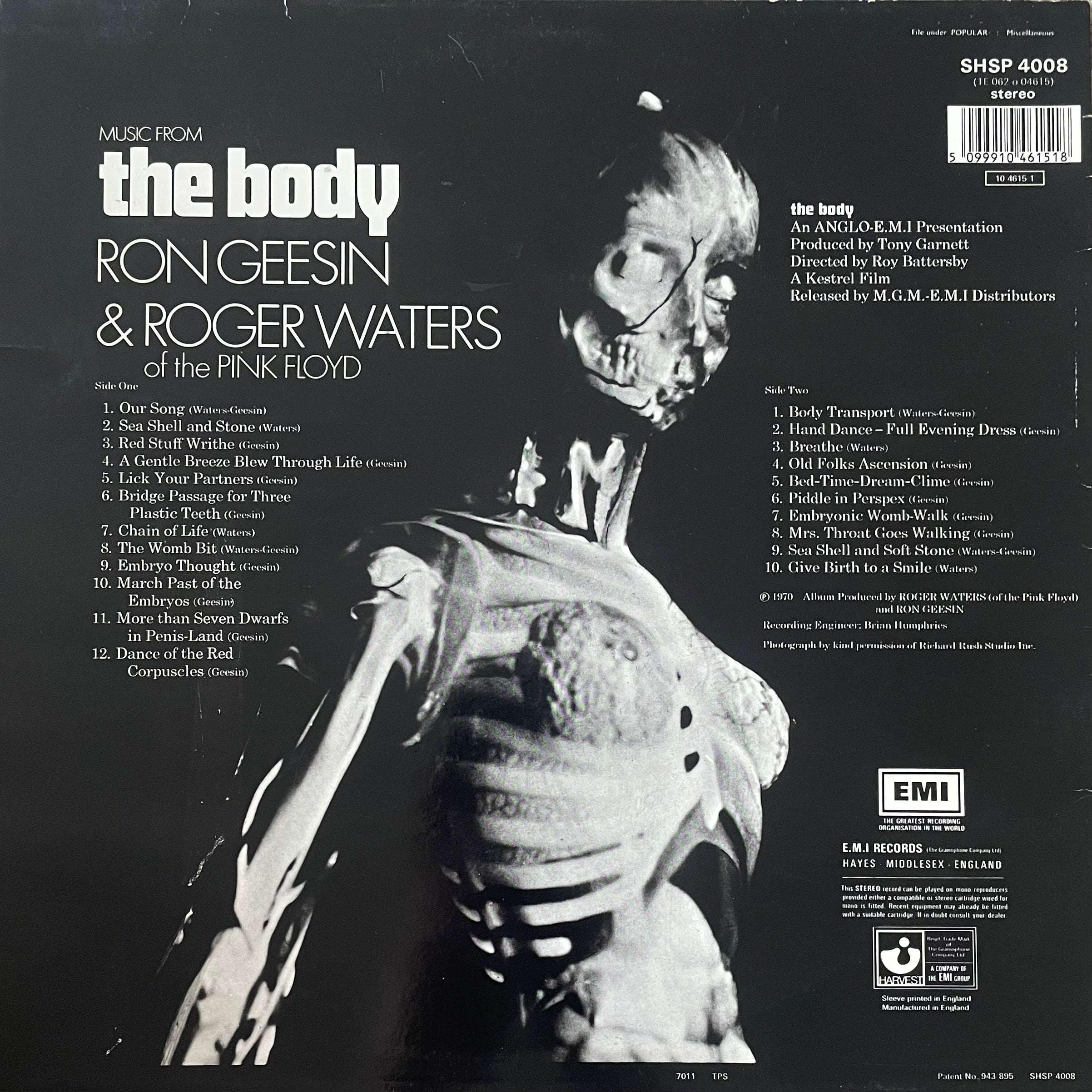 Ron Geesin & Roger Waters – Music From The Body | Reissue UK 1987