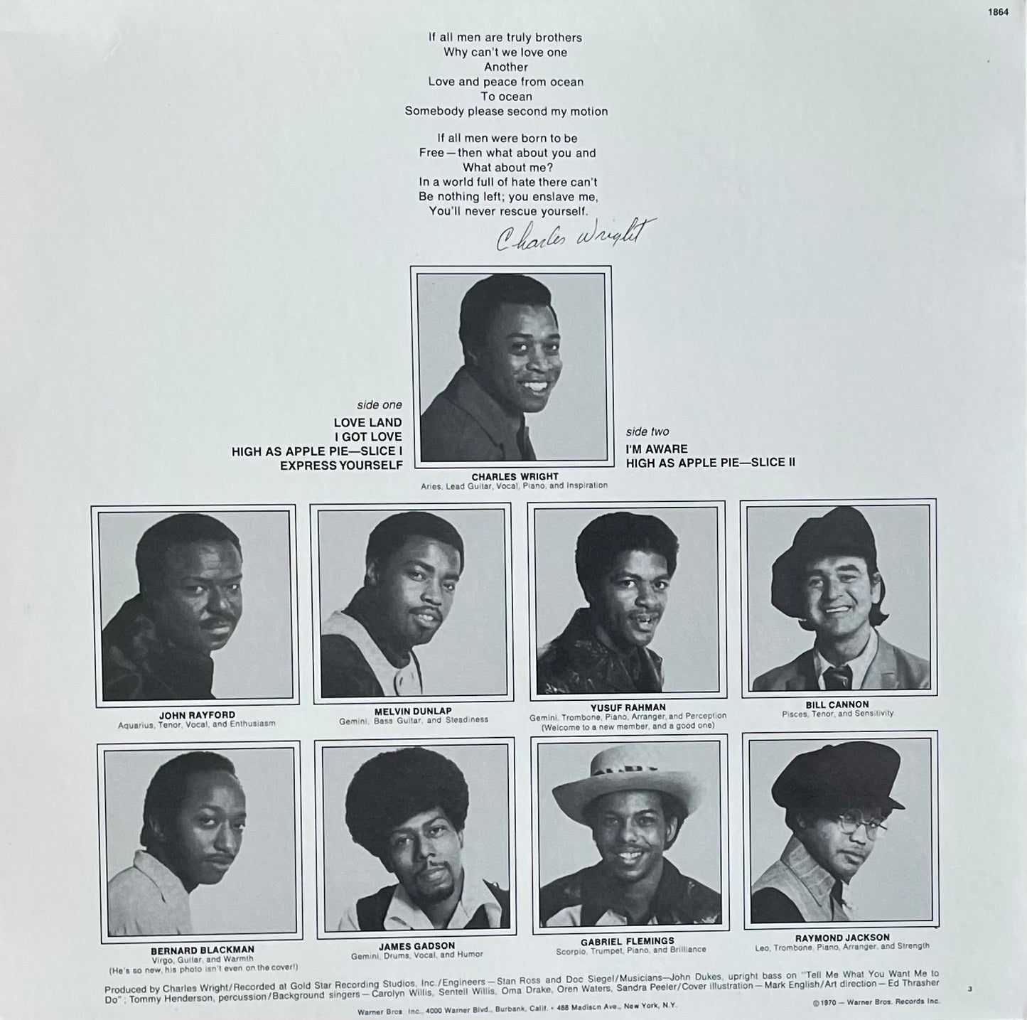 Charles Wright & The Watts 103rd Street Rhythm Band – Express Yourself | Orig. US 1970