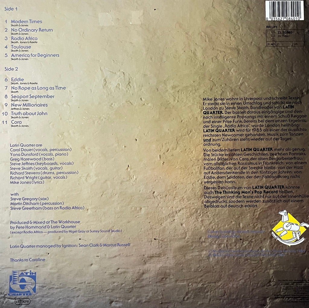 Latin Quarter – Modern Times | Orig. GER 1985