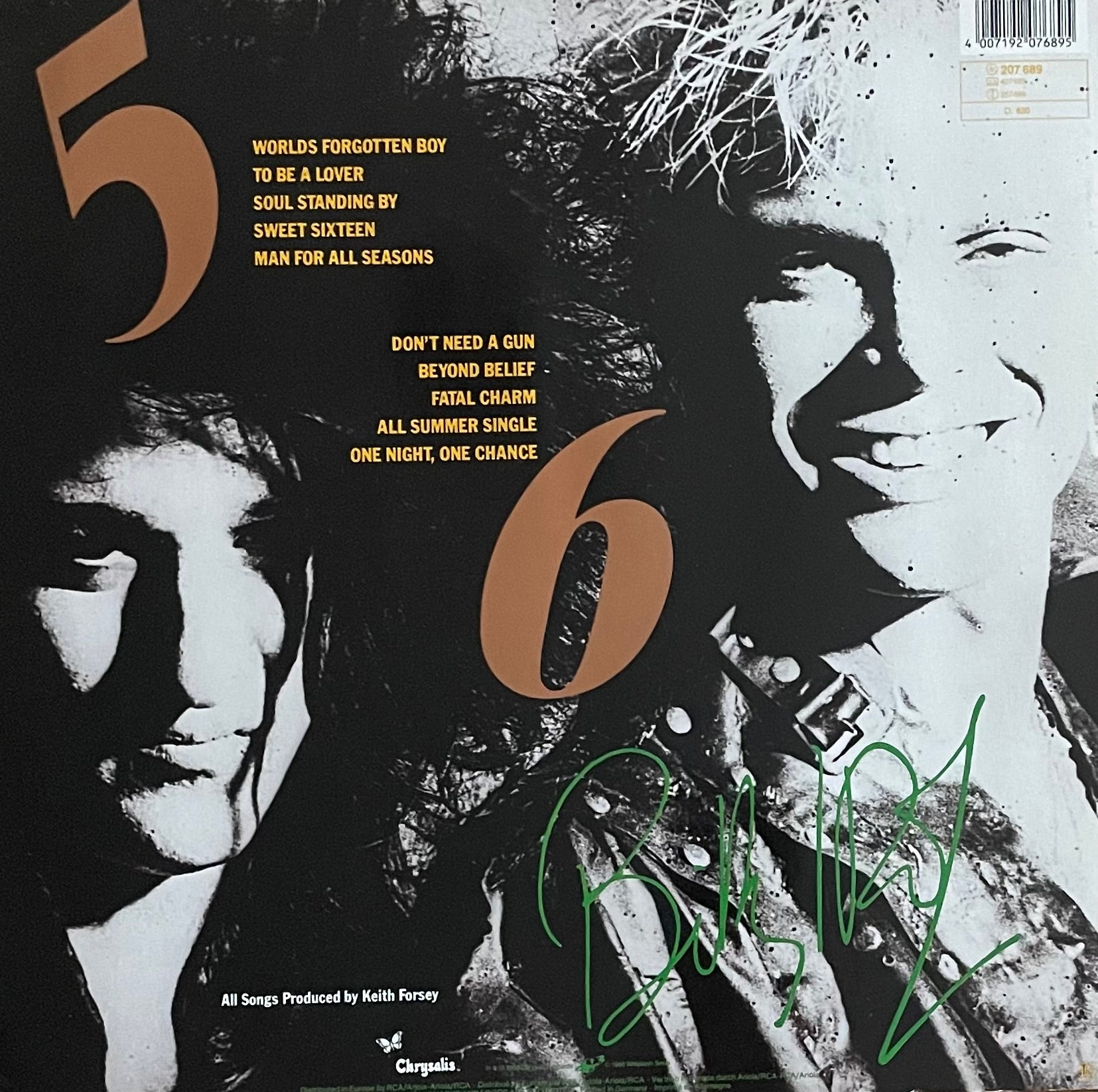 Billy Idol – Whiplash Smile | Orig. EU 1986