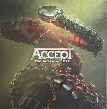 Accept – Too Mean To Die | Orig. UK&EU 2021 | Blue Red Black Splatter Vinyl | Limited to 1500 | Inkl. Full Hand Signed Postcard by the Band