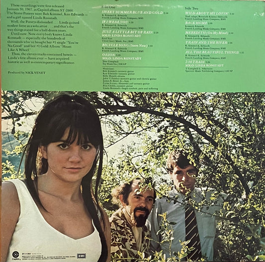 The Stone Poneys Featuring Linda Ronstadt – The Stone Poneys Featuring Linda Ronstadt | Reissue US 1975 | „Mastered by Capitol“ in Matrix