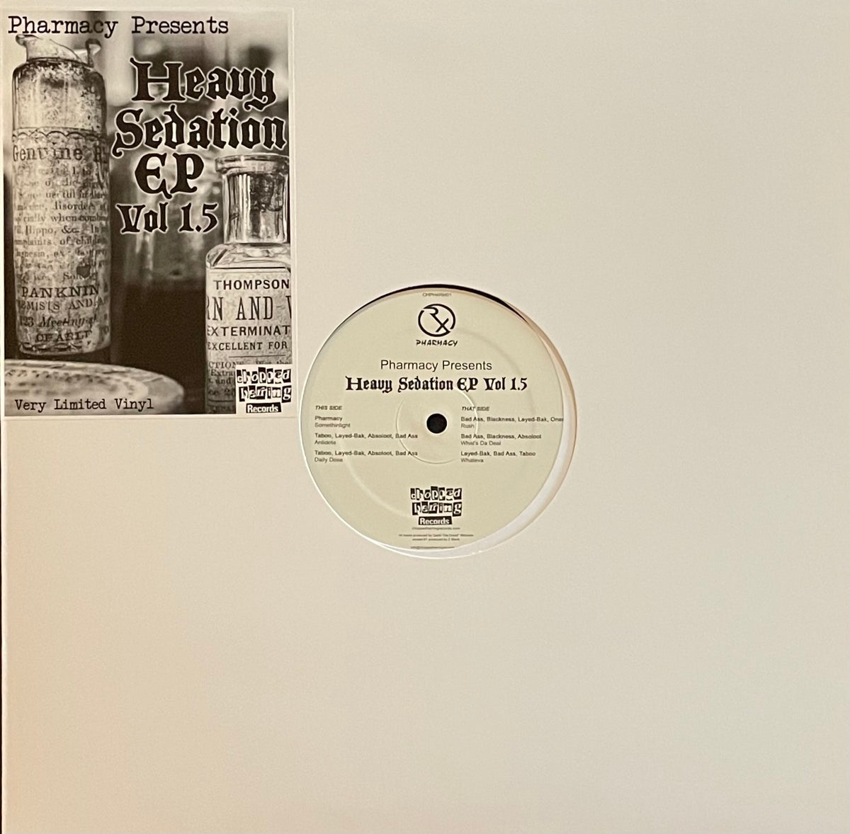 Various – Pharmacy Presents Heavy Sedation EP Vol 1.5 | Orig. UK 2015 | Limited to 200