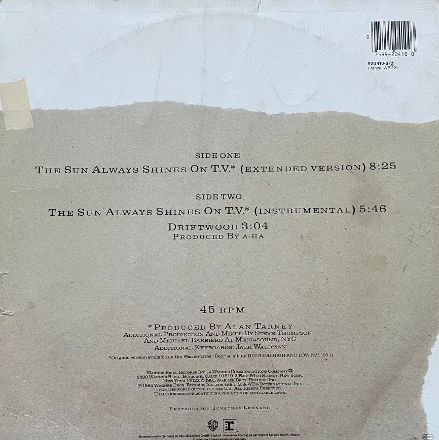 a-ha – The Sun Always Shines On T.V. | Orig. EU 1985