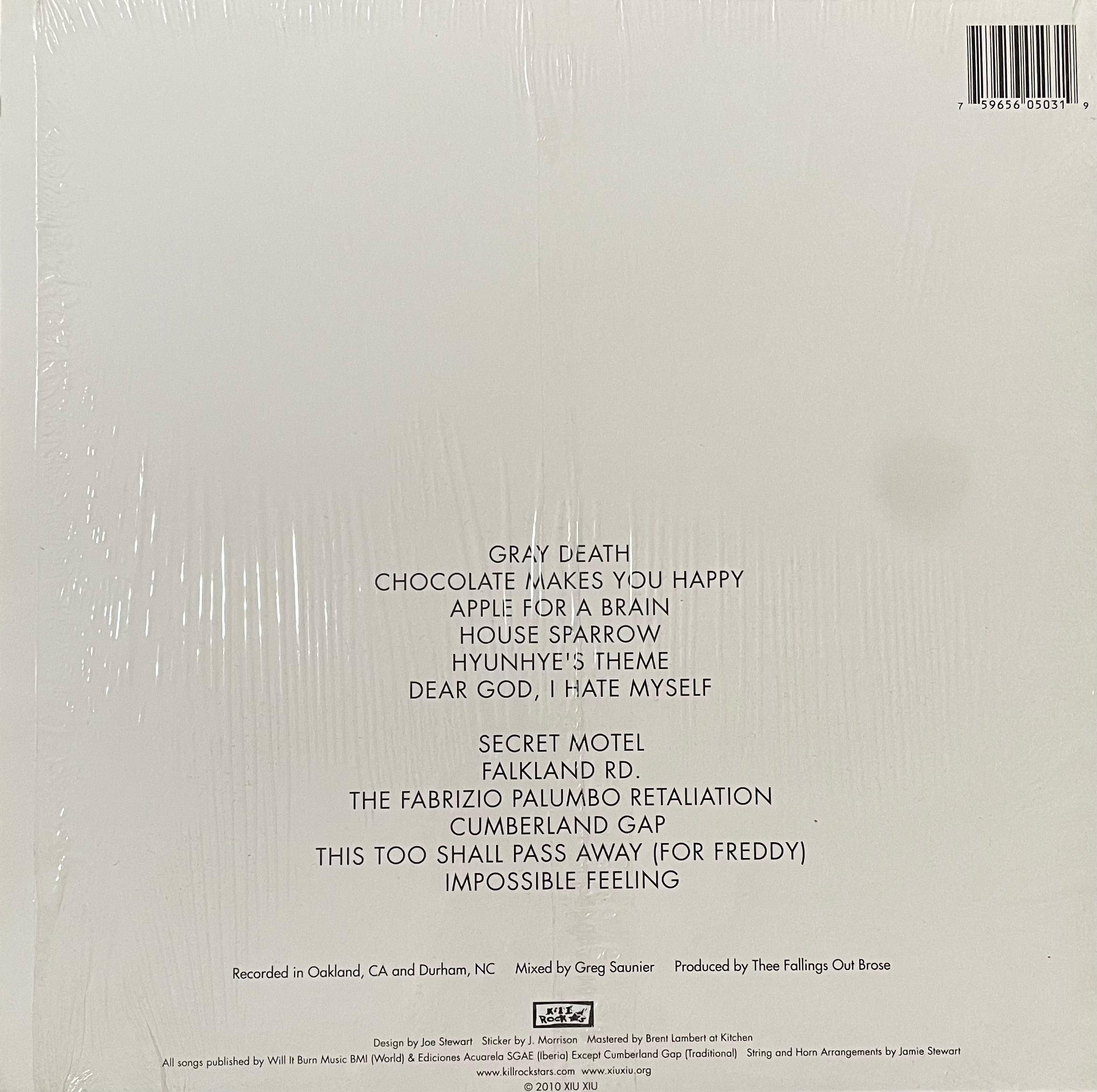 Xiu Xiu – Dear God, I Hate Myself | Orig. UK&US 2010