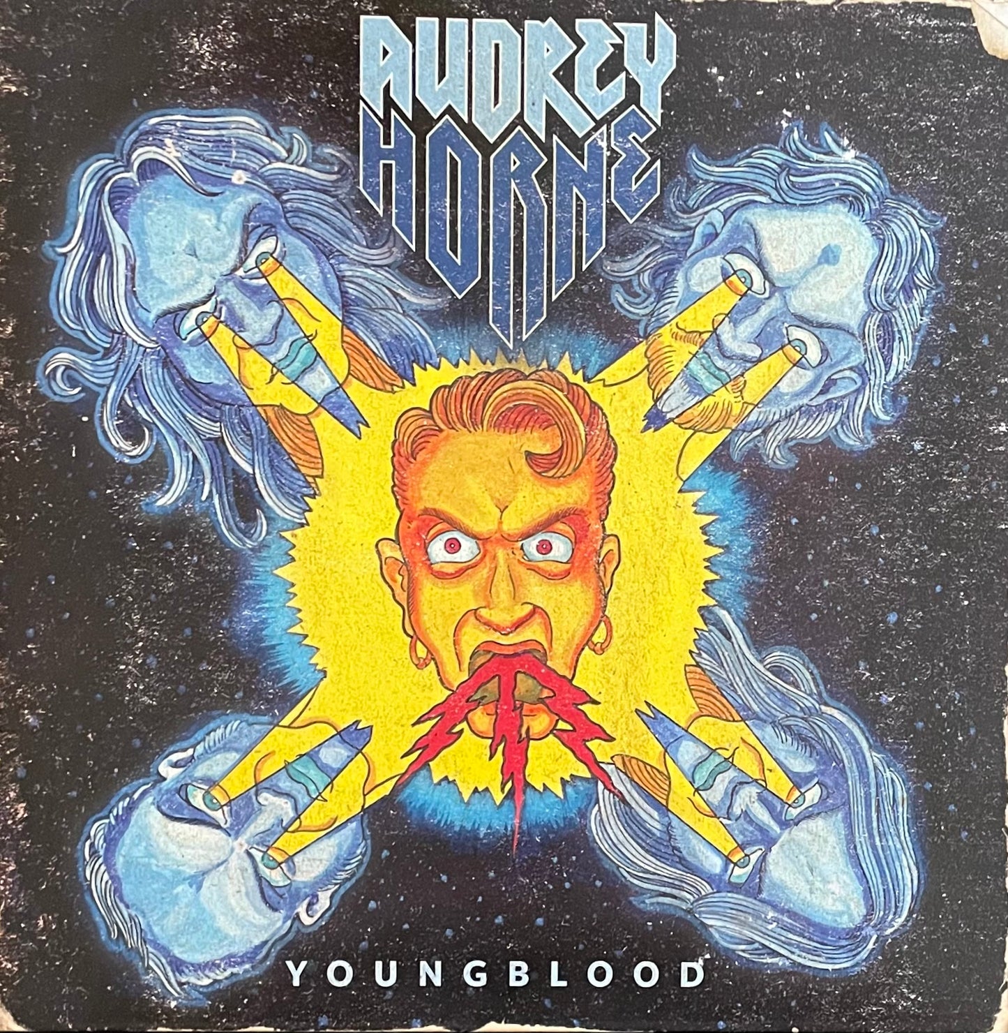 Audrey Horne – Youngblood | Orig. AUS 2014 | Yellow With Red Splatter Vinyl | Limited to 100