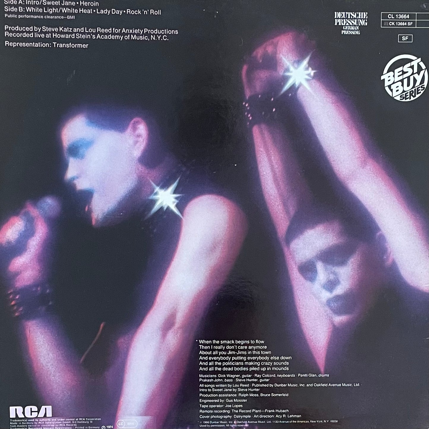 Lou Reed – Rock N Roll Animal | Reissue GER 1982