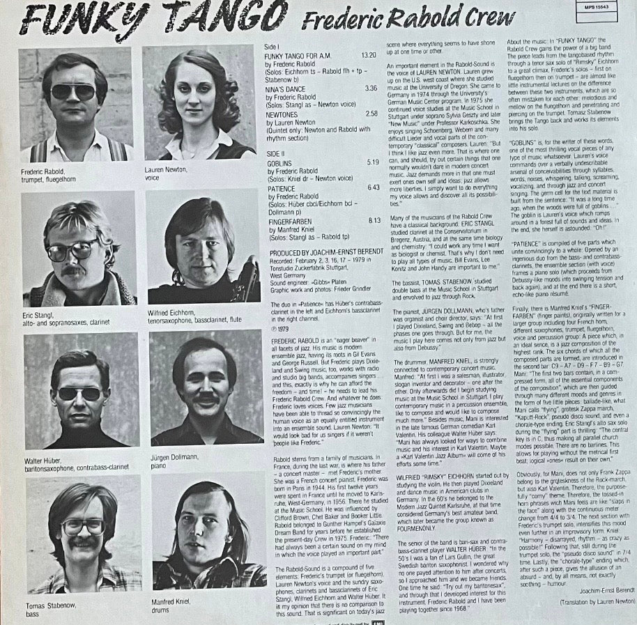 Frederic Rabold Crew – Funky Tango | Orig. NET 1979