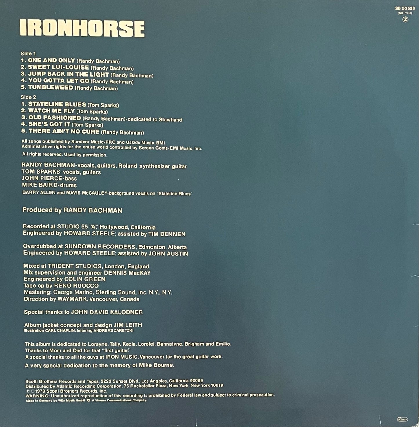 Ironhorse – Ironhorse | Orig. GER 1978