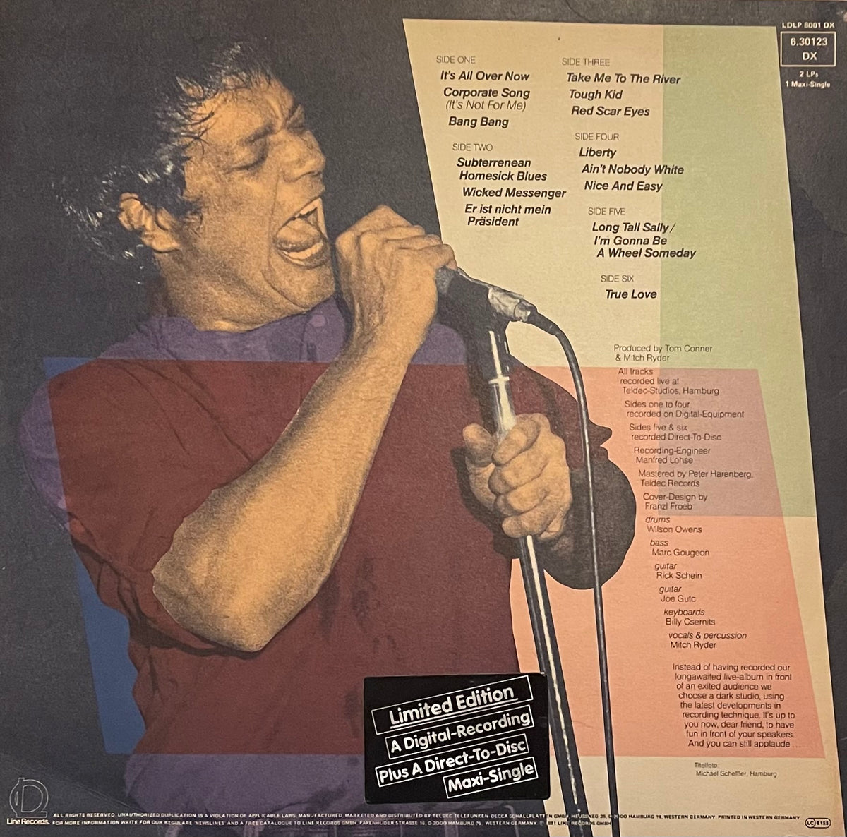 Mitch Ryder – Live Talkies | Orig. GER 1981 | Limited Edition | Inkl. Maxi Single