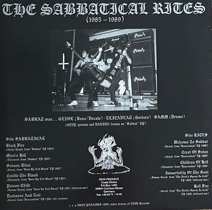 Sabbat – The Sabbatical Rites (1985 - 1989) | Orig. GER 1999 | Limited 057/333