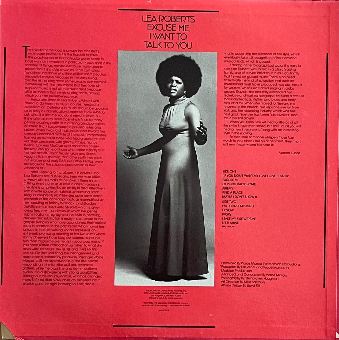 Lea Roberts – Excuse Me, I Want To Talk To You | Orig. US 1973