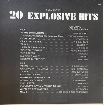 Various – 20 Explosive Hits | Orig. US 1971